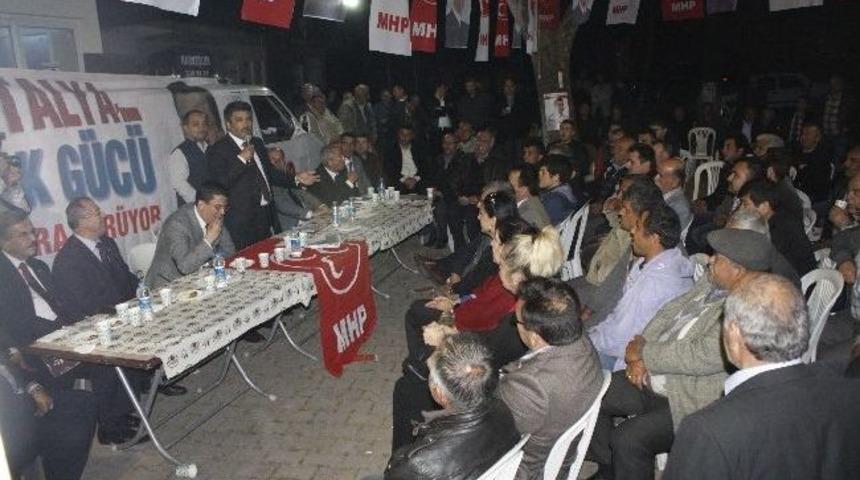 Mhp Adayları &Ccedil;elik Ve Kama&ccedil; Vatandaşlara Projelerini Anlattı