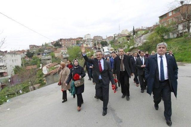 Başkan Köşker'den 3 Mahallede Seçim Turu