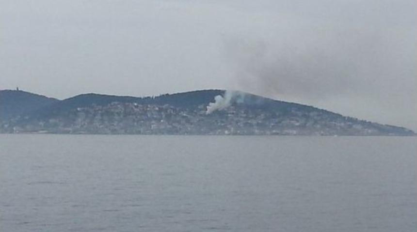 B&uuml;y&uuml;kada&rsquo;da İki Katlı Ahşap Binada Yangın