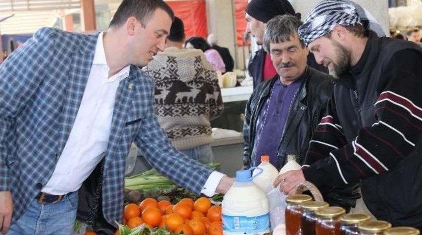 Chp'li Eroğlu Aliağa'ya Sağlıklı K&ouml;y &Uuml;r&uuml;nleri Pazarı Kuracak