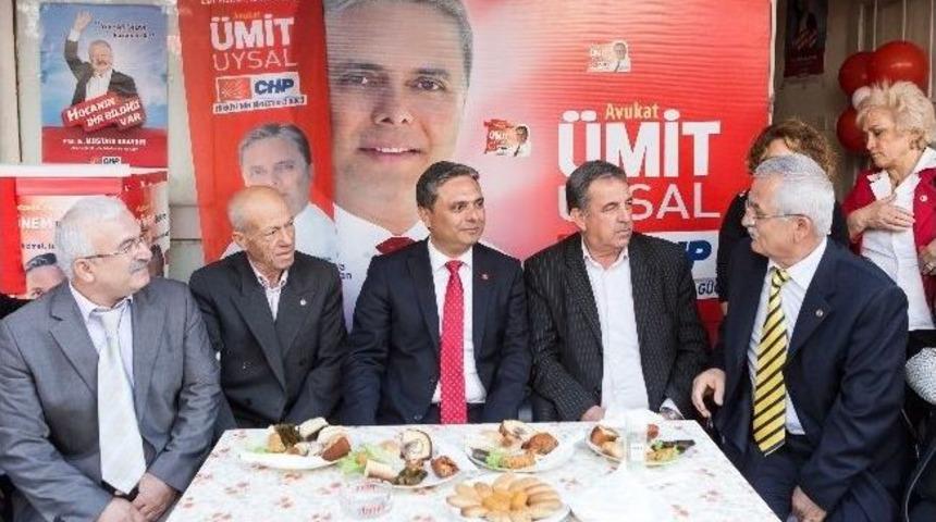 Chp Adayı Uysal, Se&ccedil;im Ofislerini Ziyaret Etti