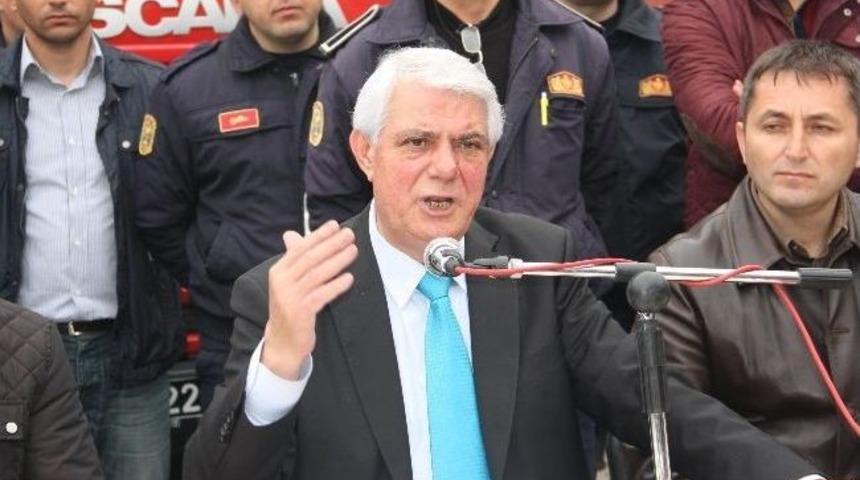 Edirne'de Parti Bayraklarını İndiren İtfaiyecilere Chp'lilerden Darp İddiası