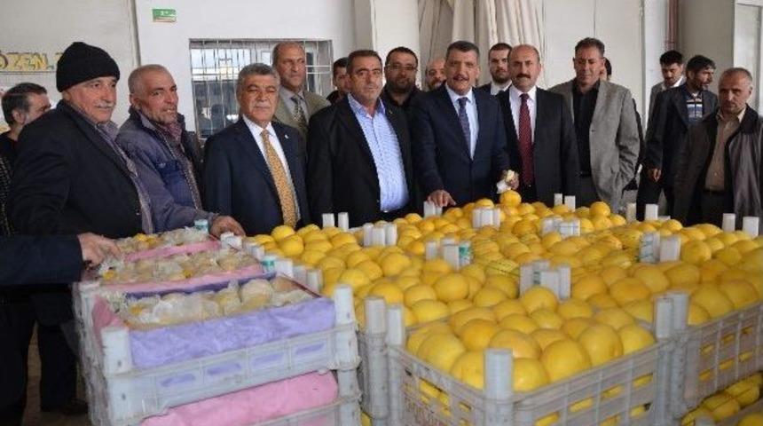 Selahattin G&uuml;rkan, Hal Esnafını Ziyaret Etti