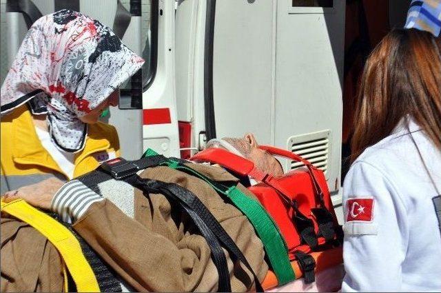 İnşaat &Ccedil;ukuruna D&uuml;şen Yaşlı Adam Yaralandı 1