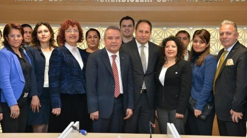 Başkan B&ouml;cek, Emo&rsquo;yu Ziyaret Etti