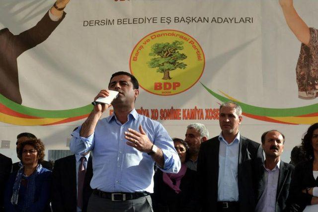 BDP Eş Genel Başkanı Demirtaş, Tunceli'de