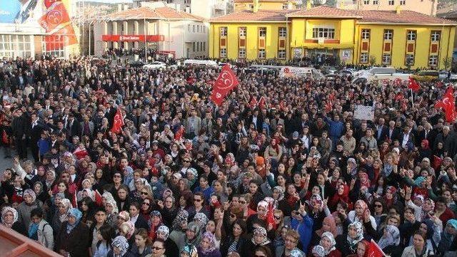 Mhp Yozgat’ta Belediye Başkan Adayı Bektaş’a Destek Yürüyüşü Düzenledi