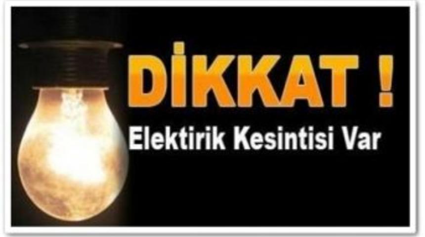 Elazığ'da Elektrik Kesintisi