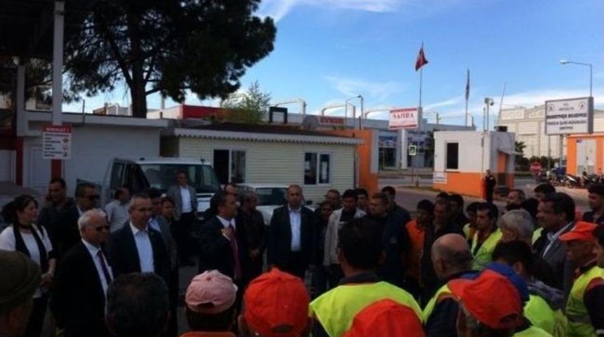 Chp&rsquo;nin Adayı Uysal, Belediye İş&ccedil;ileri İle Buluştu