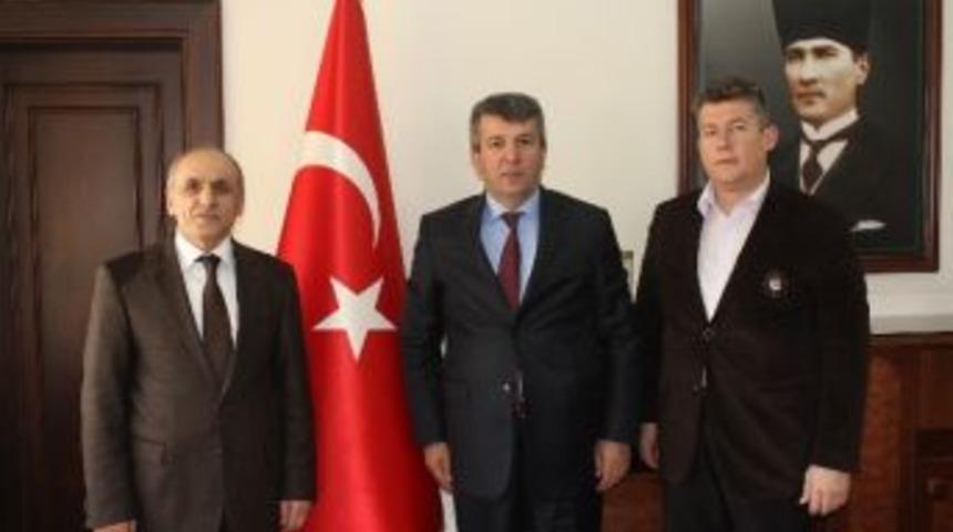 İhlas Pazarlama Ve İha&rsquo;dan Başsavcı K&uuml;&ccedil;&uuml;k&rsquo;e Ziyaret