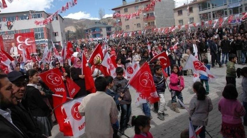 Adilcevaz&rsquo;da Mhp Mitingi