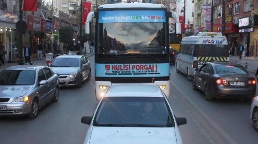 Yeşilyurt Adayı Hulisi Porgalı, Konvoy D&uuml;zenledi