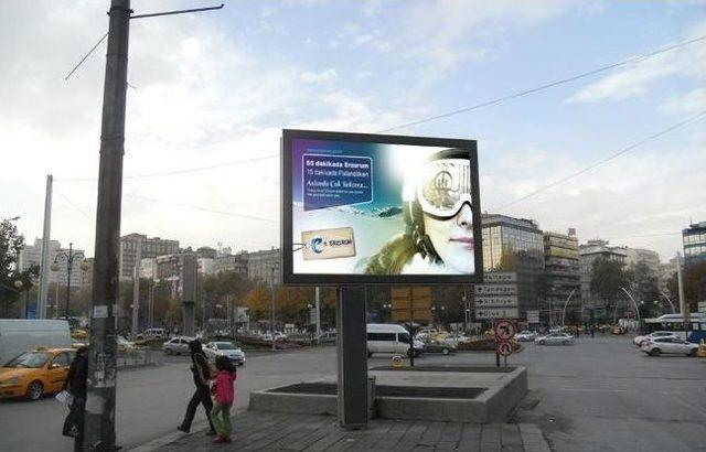 Ankara'da Bilboardlar Erzurum İle Renklendi