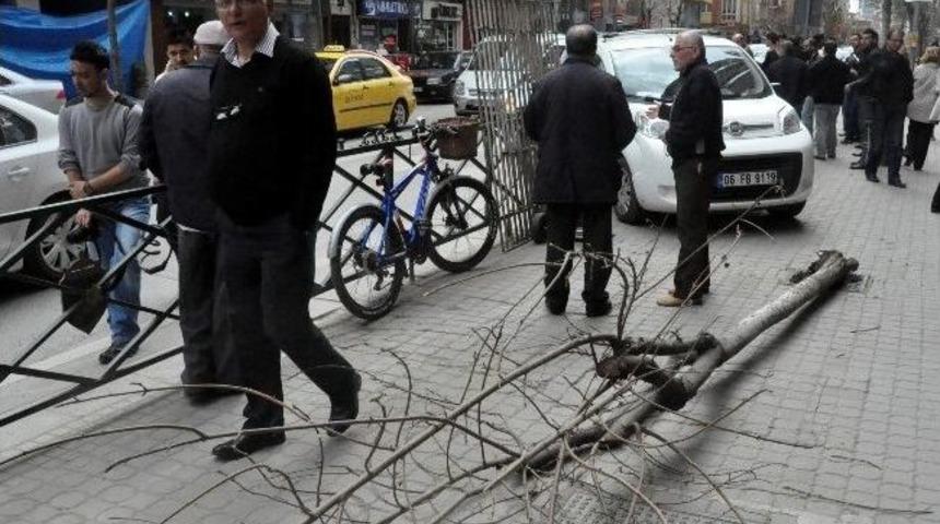 Kaldırıma &Ccedil;ıkan Ara&ccedil; Vatandaşı Yaraladı