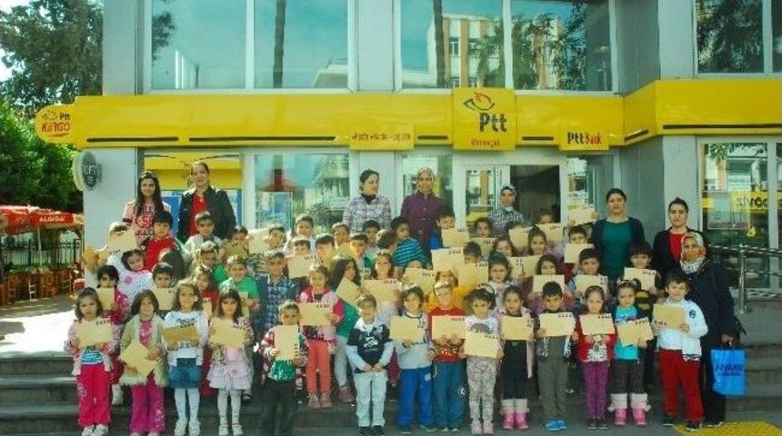 Anasınıfı &Ouml;ğrencileri Mektup Atmayı &Ouml;ğrendi