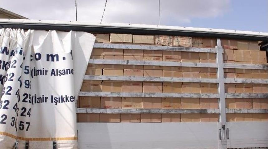 G&uuml;mr&uuml;k Ka&ccedil;ağı 170 Bin 550 Paket Sigara Ele Ge&ccedil;irildi