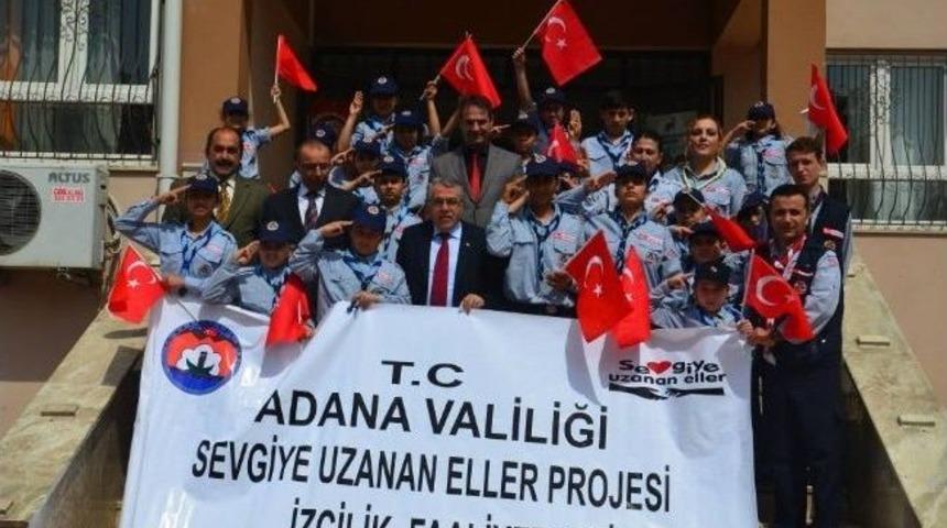 Adana Sevgi İzcileri Ant İ&ccedil;me T&ouml;reni Muhteşem Ge&ccedil;ti