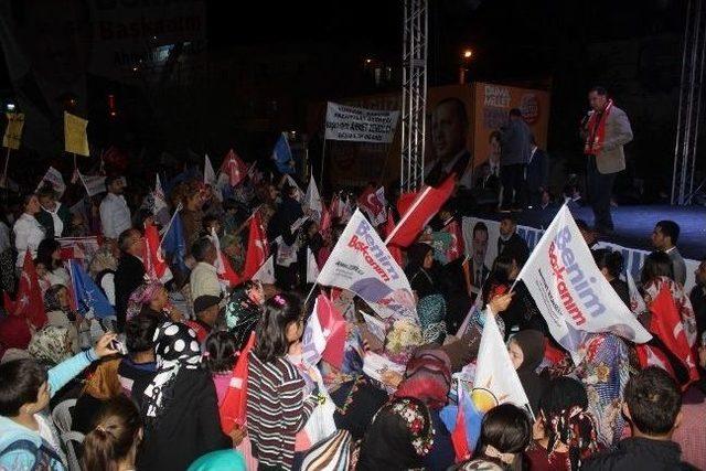 Sarıçam'da Ak Parti'den Görkemli Miting