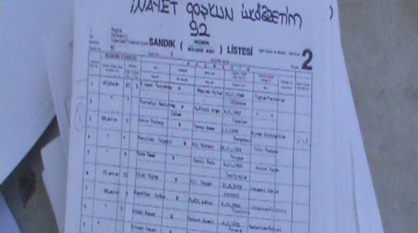 Marmaris’te Seçmen Listeleri Sokakta Bulundu