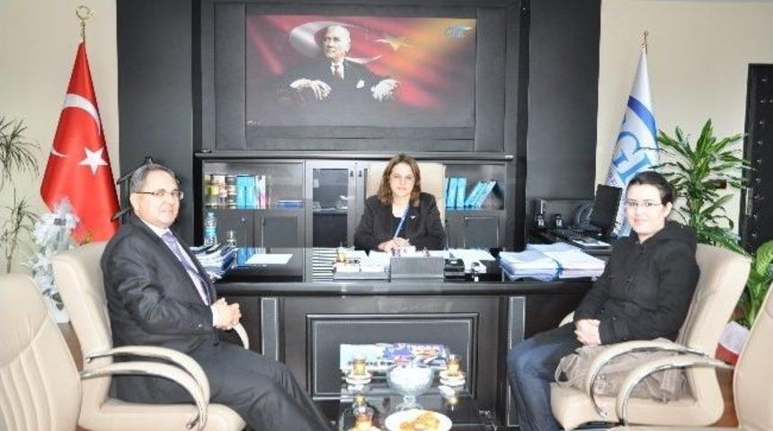 İha Trakya B&ouml;lge M&uuml;d&uuml;rl&uuml;ğ&uuml;&rsquo;nden Sgk Tekirdağ İl M&uuml;d&uuml;r&uuml; Alan&rsquo;a Ziyaret