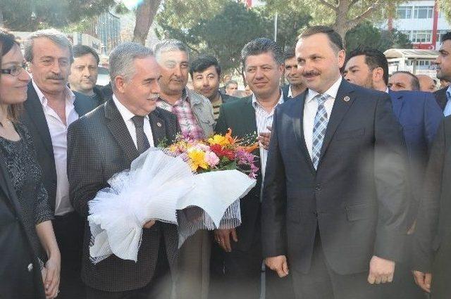 Başkan Ergene ye Milletvekili Berber den Zafer Ziyareti 1