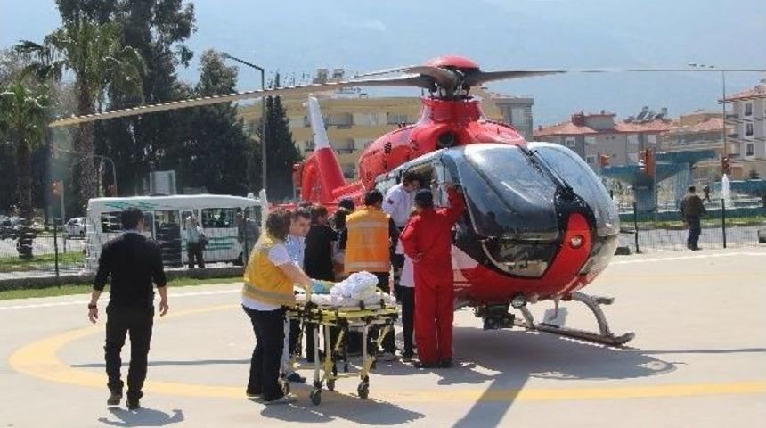 Hava Ambulansı İsmet Efe İ&ccedil;in Havalandı