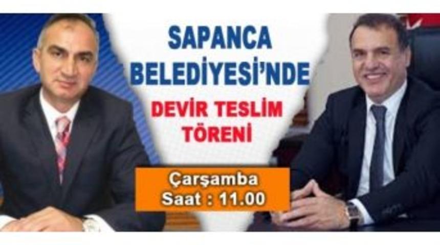 Sapanca Belediyesinde Devir Teslim T&ouml;reni &Ccedil;arşamba G&uuml;n&uuml; Yapılacak