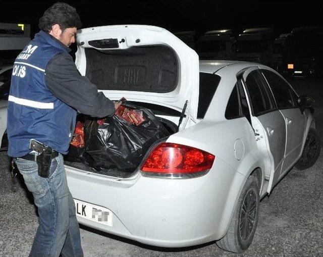 Aksaray'da 13 Bin Paket Kaçak Sigara Ele Geçirildi