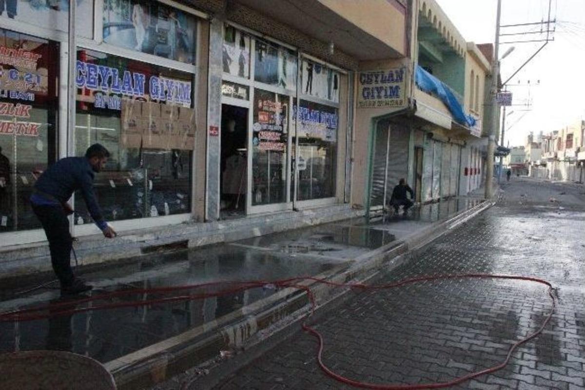 Sınırdaki Ceylanpınar Sokakları Savaş Alanına D&ouml;nd&uuml;