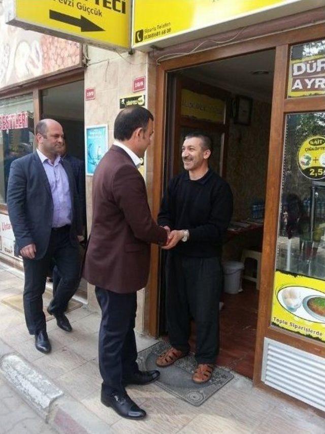 Başkan Yavuz&rsquo;dan Esnaf Ve Vatandaşa Teşekk&uuml;r Ziyareti 1