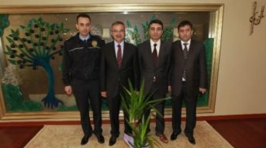 Emniyet M&uuml;d&uuml;r&uuml; Yılmaz'dan Başkan K&ouml;şker'e Ziyaret