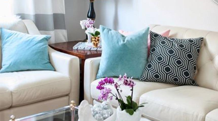 En renkli salon dekorasyonu fikirleri