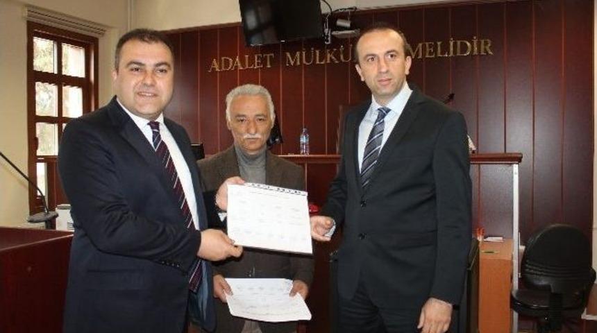 Başkan Erener, Mazbatasını Aldı