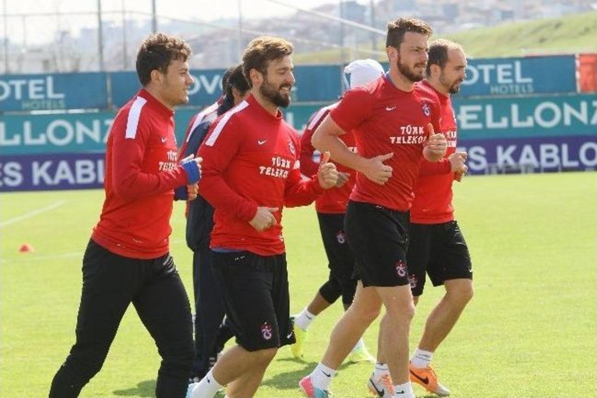 Trabzonspor'da Neşeli Antrenman