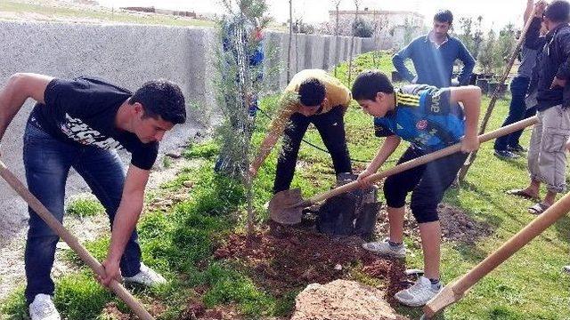 Şanlıurfa Spor Lisesi Köy Okullarını Yeşillendiriyor