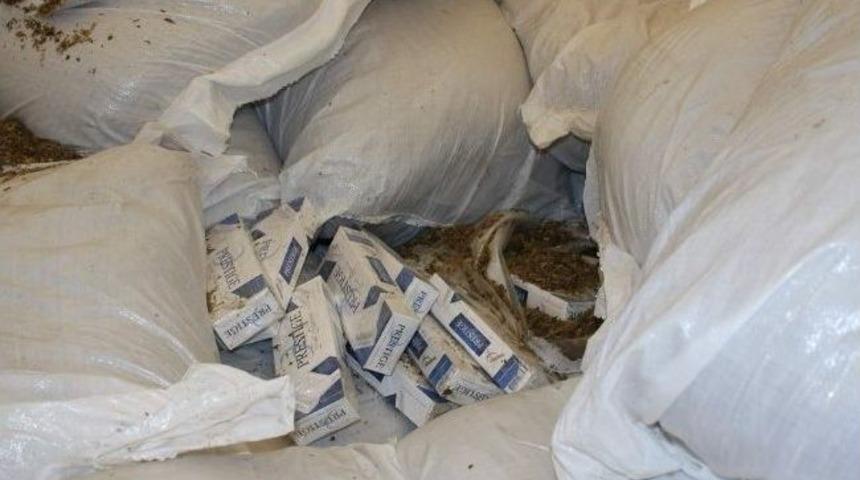 Silaj Mısırı &Ccedil;uvallarından Ka&ccedil;ak Sigara &Ccedil;ıktı