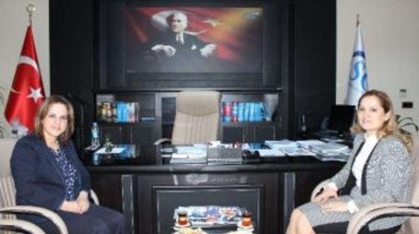 Kaymakam Kuzulu&rsquo;dan Sgk İl M&uuml;d&uuml;r&uuml; Alan&rsquo;a Hayırlı Olsun Ziyareti