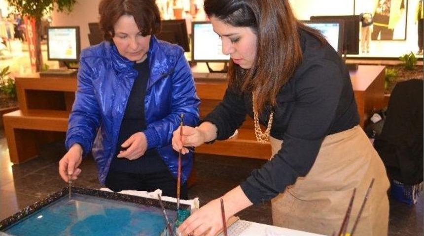 Samsun Piazza'da "ebru" Etkinliği