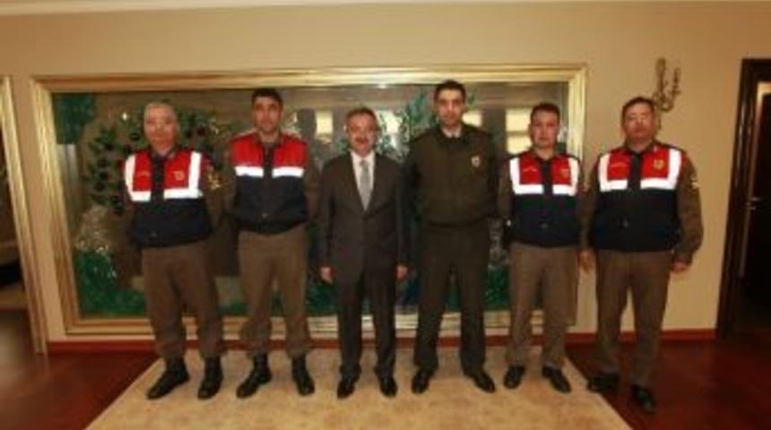 Jandarmadan Başkan K&ouml;şker&rsquo;e Tebrik