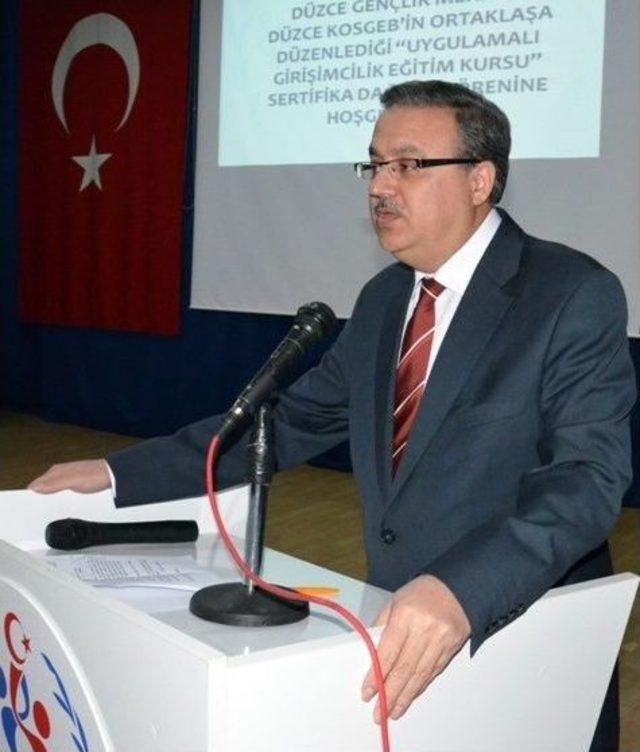 Kosgeb Sertifikalarını Vali&rsquo;nin Elinden Aldılari 2