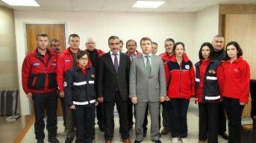 İtfaiyeciler Genel Sekreter Yardımcısı Okumuş&rsquo;u Ziyaret Etti