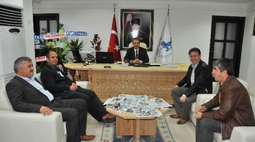 Başkan Akkaya&rsquo;ya Tebrik Ziyaretleri