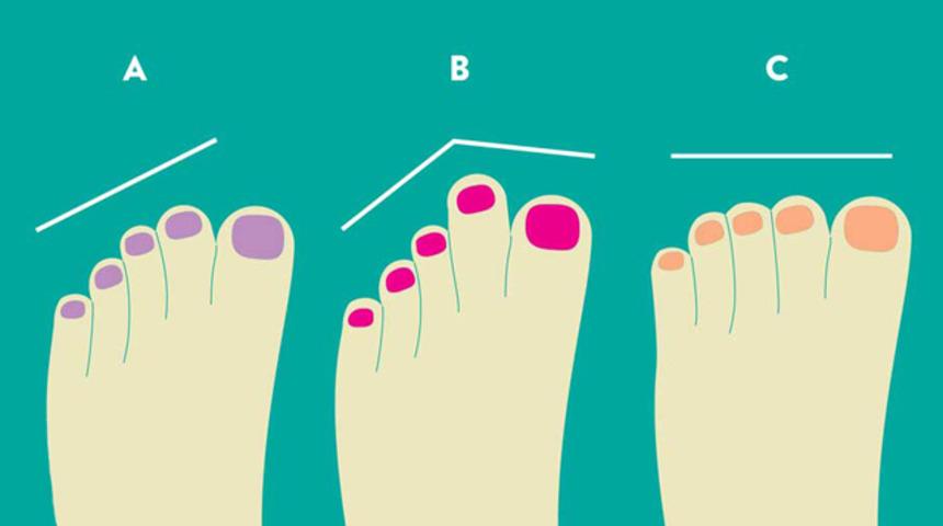 Ayak parmaklarınız karakteriniz hakkında ipucu veriyor!