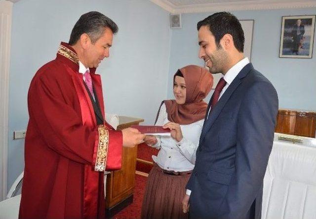 Başkan Çatma’nın İlk İcraatı Nikah Kıymak Oldu