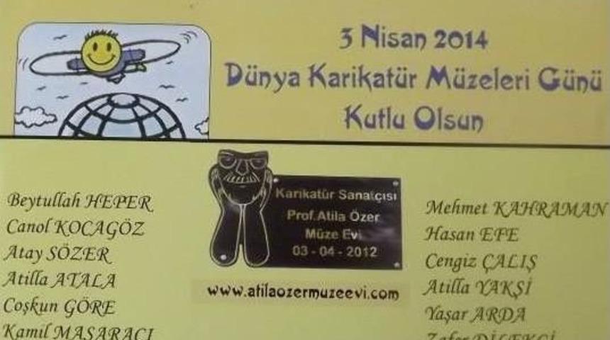 Karikat&uuml;rist Atila &Ouml;zer, &Ouml;l&uuml;m&uuml;n&uuml;n İkinci Yılında Anıldı