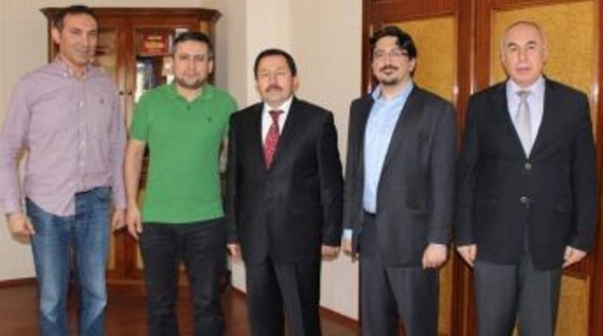 Vali Balkanlıoğlu, Avrupalı T&uuml;rk Demokratlar Birliği Y&ouml;neticilerini Ağırladı