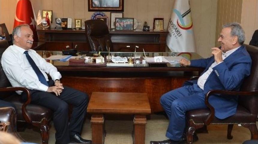 Bir G&uuml;nde Dokuz Başkanı Ziyaret Etti