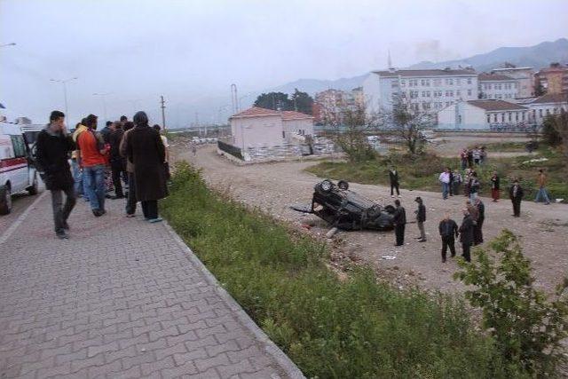 Giresun'da Trafik Kazası: 2 Yaralı