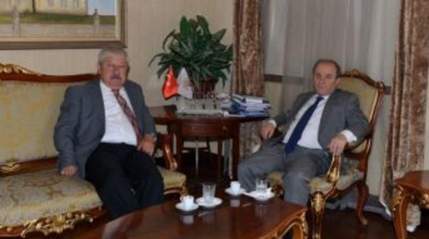 Başkanlığı Kaybeden Akaydın&rsquo;dan Vali &Ouml;zt&uuml;rk&rsquo;e Veda Ziyareti