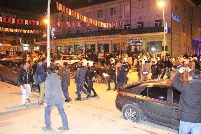 Erzurum’da Derbi Sonrası Taraftarlar Arasında Olaylar Çıktı